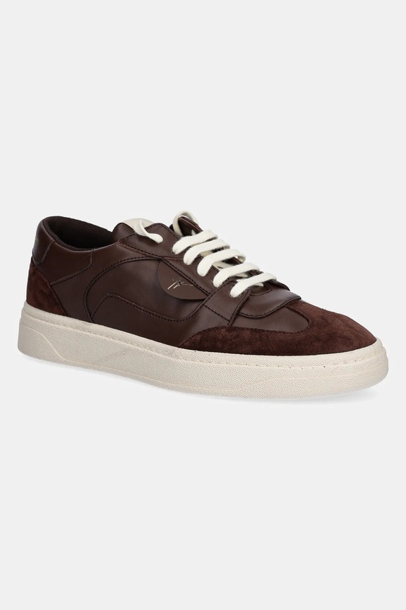 Δερμάτινα sneakers Giuseppe Zanotti GZ/94 δέρμα σαμουά καφέ RU50013.003