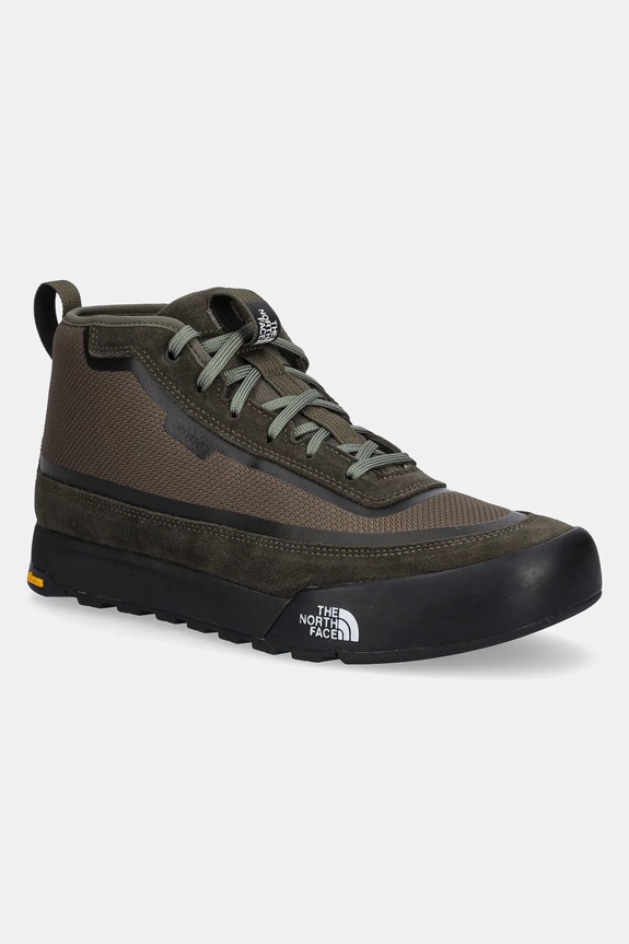 Topánky The North Face Clyffe semišová koža zelená NF0A8D8XC8I1