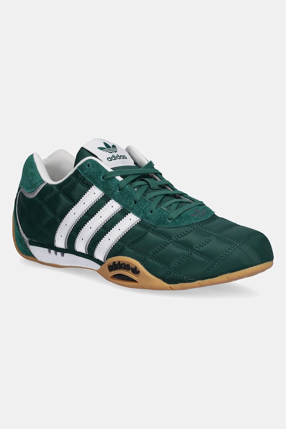 Tenisice adidas Originals Adiracer Lo brušena koža zelena JQ5755