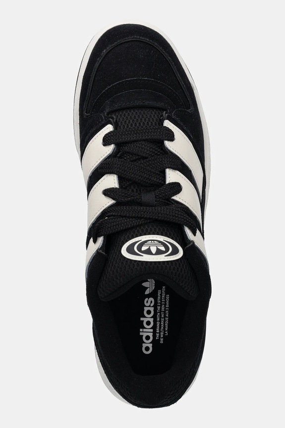 Semišové tenisky adidas Originals Forum2000 čierna JP8709
