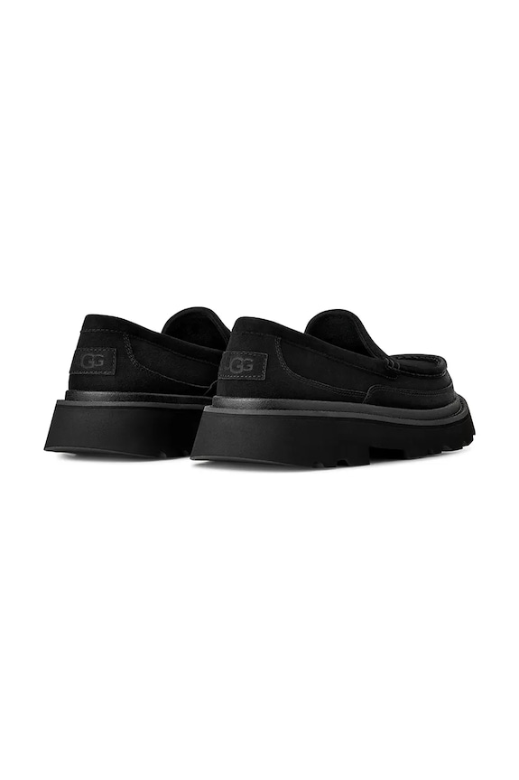 Scarpe UGG mocassini in camoscio Ascot Lug 1172691.BLK nero