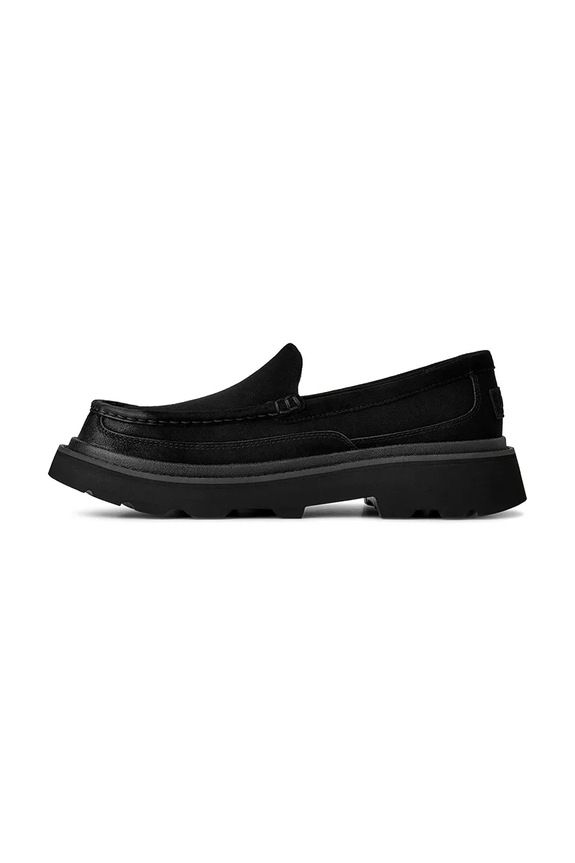 UGG mocassini in camoscio Ascot Lug nero 1172691.BLK