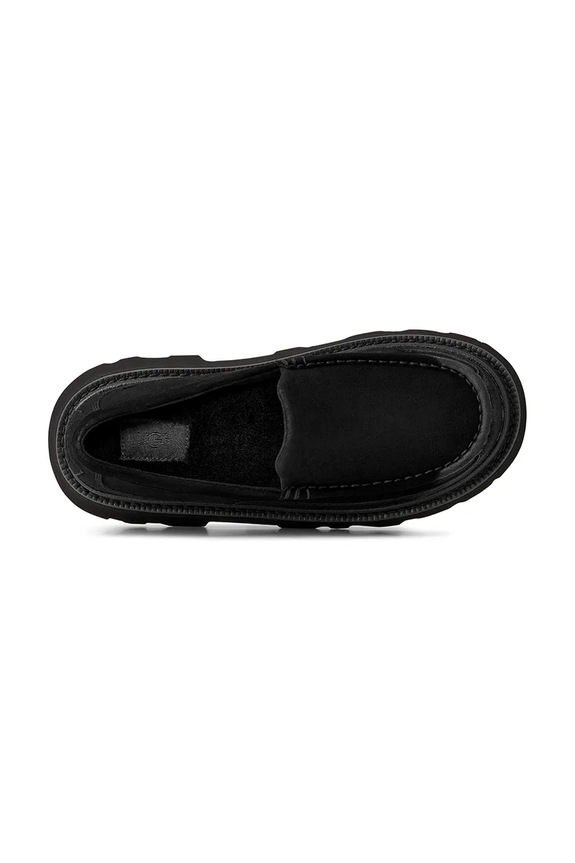 UGG mocassini in camoscio Ascot Lug 1172691.BLK nero