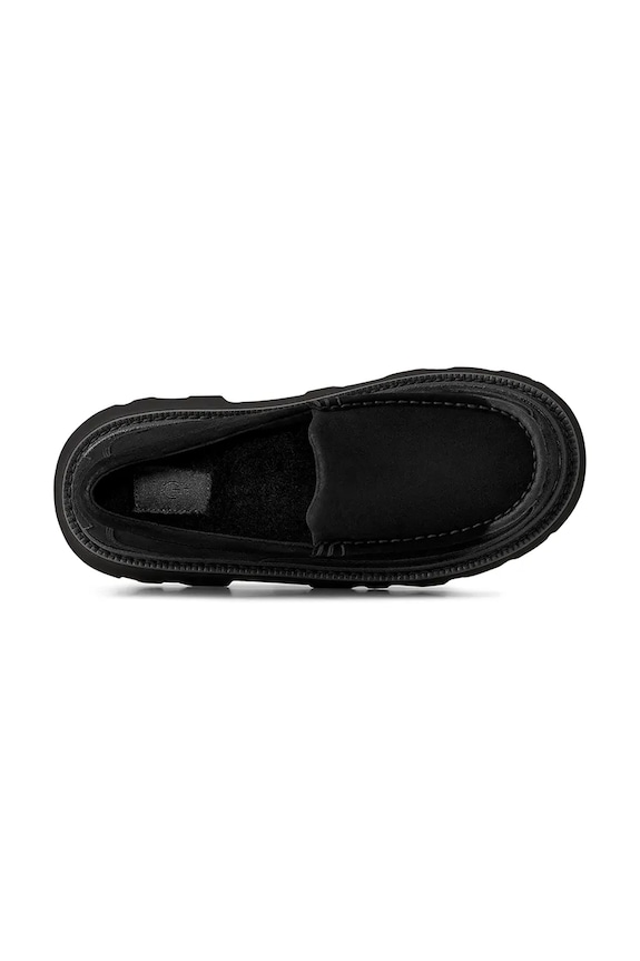 UGG mocassini in camoscio Ascot Lug 1172691.BLK nero