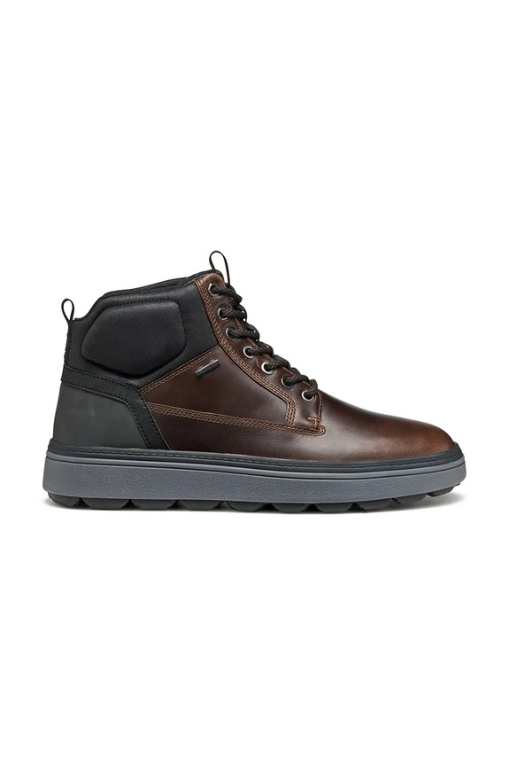Geox buty wysokie U SPHERICA ECUB-1.1 skóra licowa brązowy U56LUB.0FFCQ.C6238