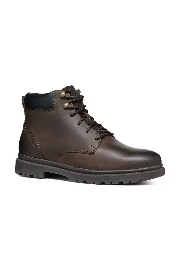 Visoke kožne čizme Geox U ANDALO U46DDC.000FF.C6009 smeđa AW26