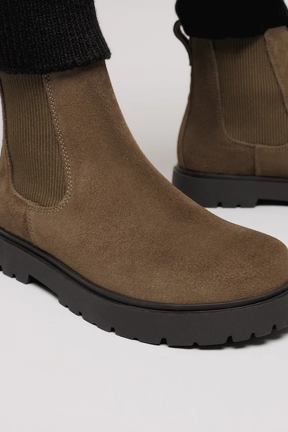 Semišové topánky chelsea Birkenstock Highwood Slip On Mid M 1030115
