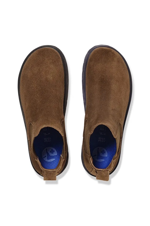 Semišové topánky chelsea Birkenstock Highwood Slip On Mid M hnedá 1030115