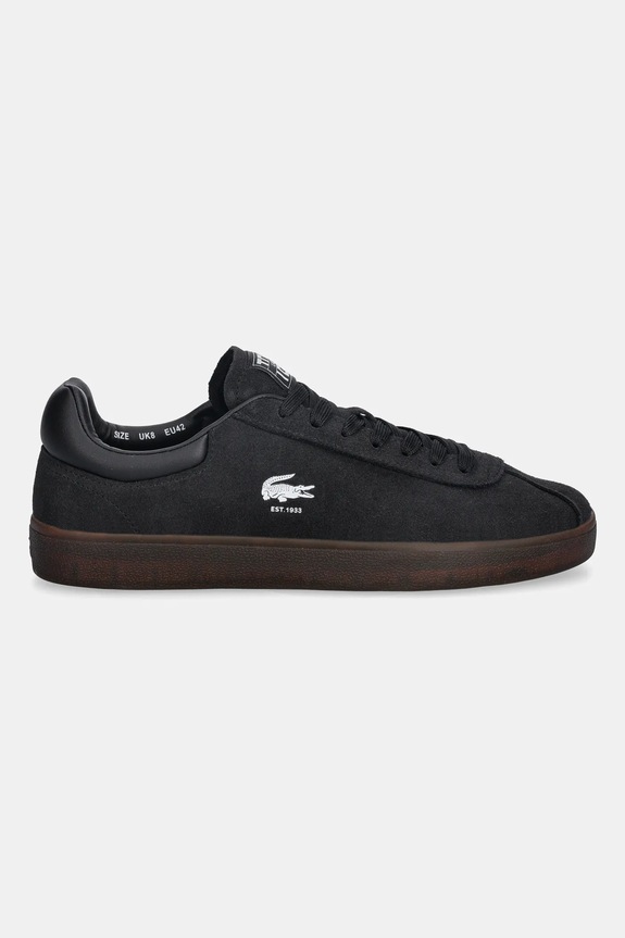 Semišové tenisky Lacoste Baseshot Sneakers 50SMA0026 čierna SS26