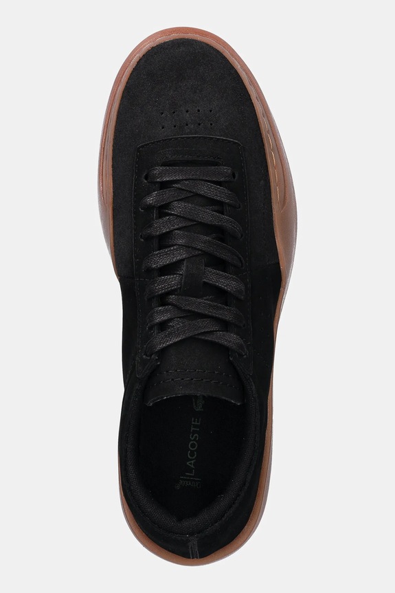 Замшевые кроссовки Lacoste Aura Club Sneakers чёрный 50SMA0141