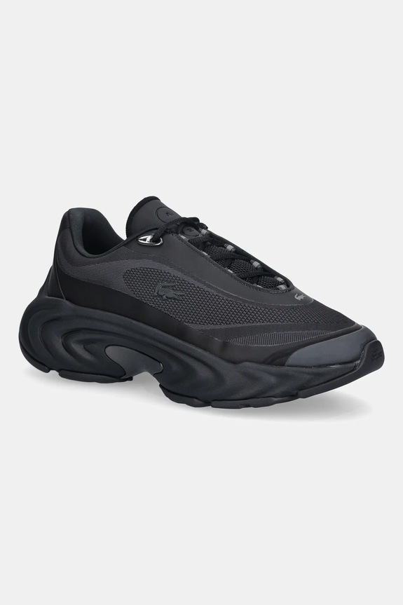 Tenisice Lacoste Spinor Premium Sneakers imitacija zrnate kože crna 50SMA0165
