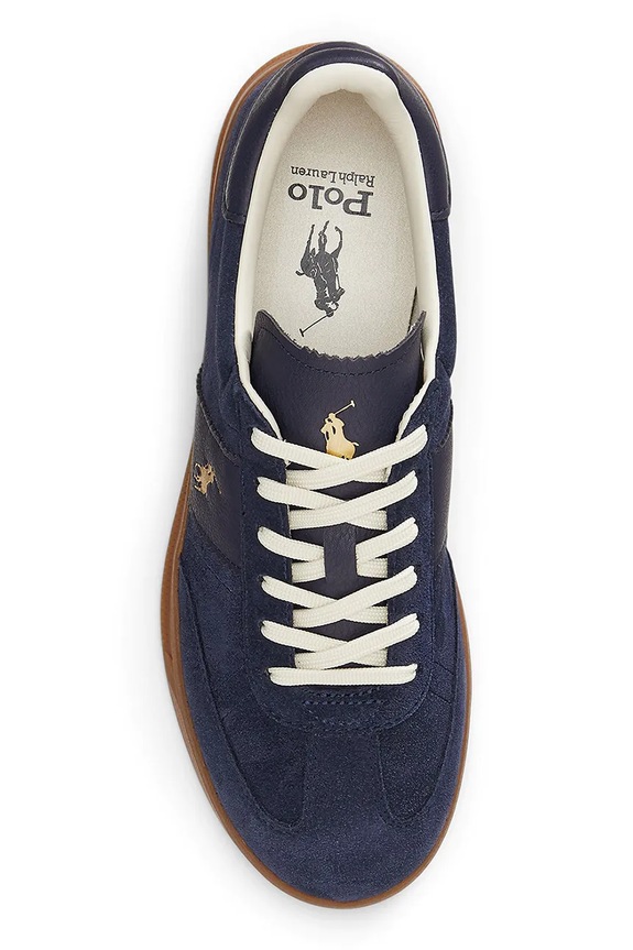 Polo Ralph Lauren sneakersy skórzane Hrt Aera Pp granatowy 809973707002.400