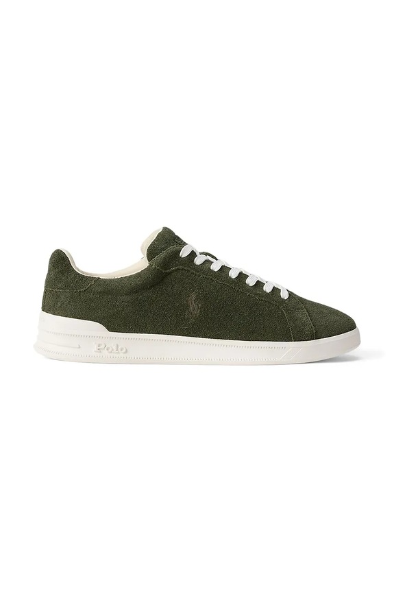 Polo Ralph Lauren sneakers din piele întoarsă Hrt Crt Ii mic de statură verde 809973732004.300
