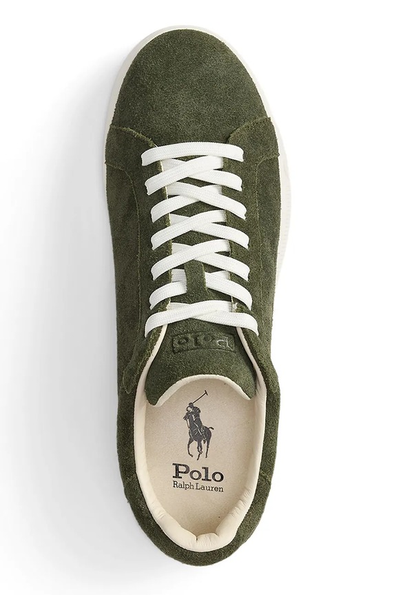 Polo Ralph Lauren sneakers din piele întoarsă Hrt Crt Ii verde 809973732004.300