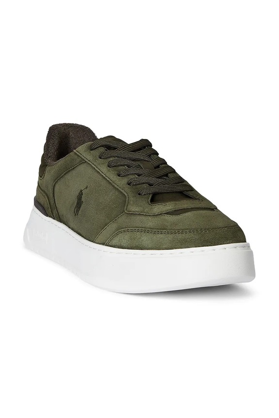 Polo Ralph Lauren sneakers din piele întoarsă Rlite Sport 809974099003.300 verde AW25