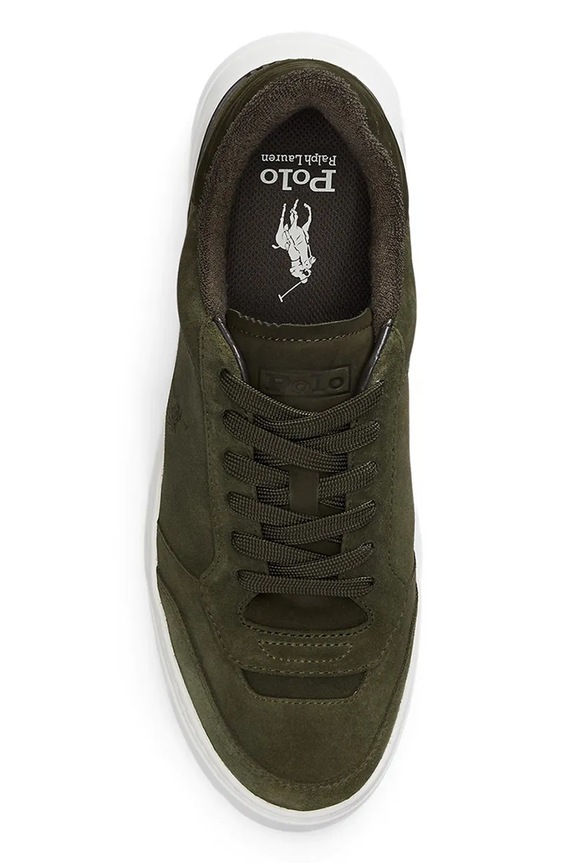 Polo Ralph Lauren sneakers din piele întoarsă Rlite Sport verde 809974099003.300