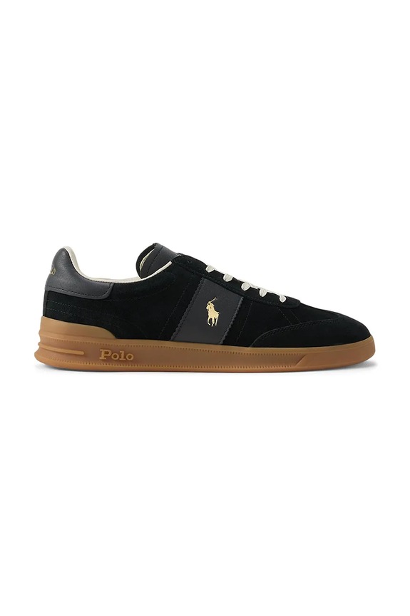 Kožne tenisice Polo Ralph Lauren Hrt Aera Pp ostalo crna 809978010001.001