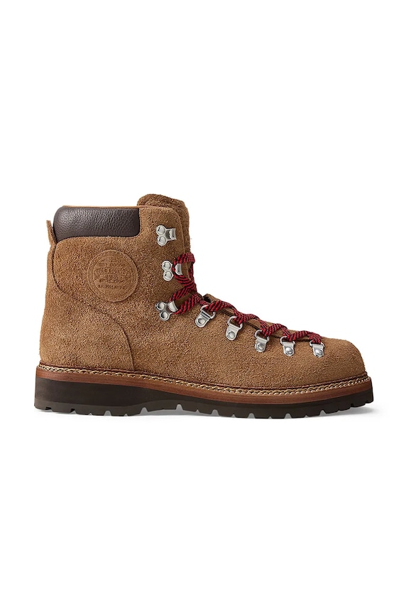 Μπότες πεζοπορίας από σουέτ Polo Ralph Lauren Polo Alpine Boots δέρμα σαμουά καφέ 812974118001.270