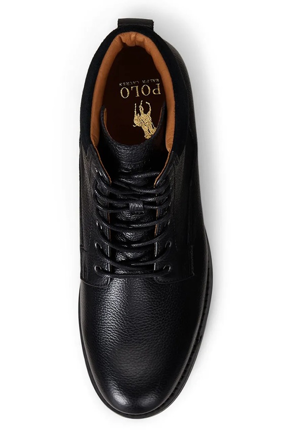 Kožená obuv Polo Ralph Lauren Bryson Md Fd Boots čierna 812974121001.001