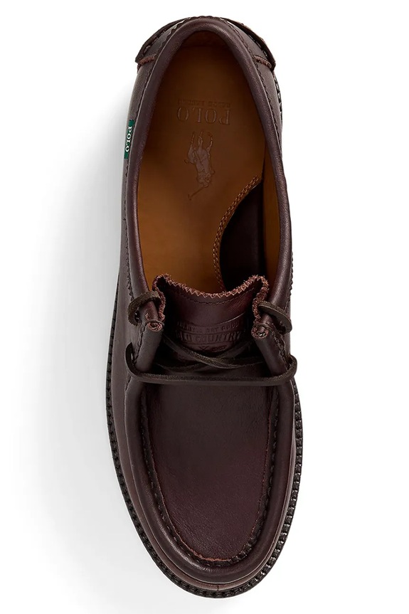 Polo Ralph Lauren leather shoes Jett Apron 803945530002.201 brown