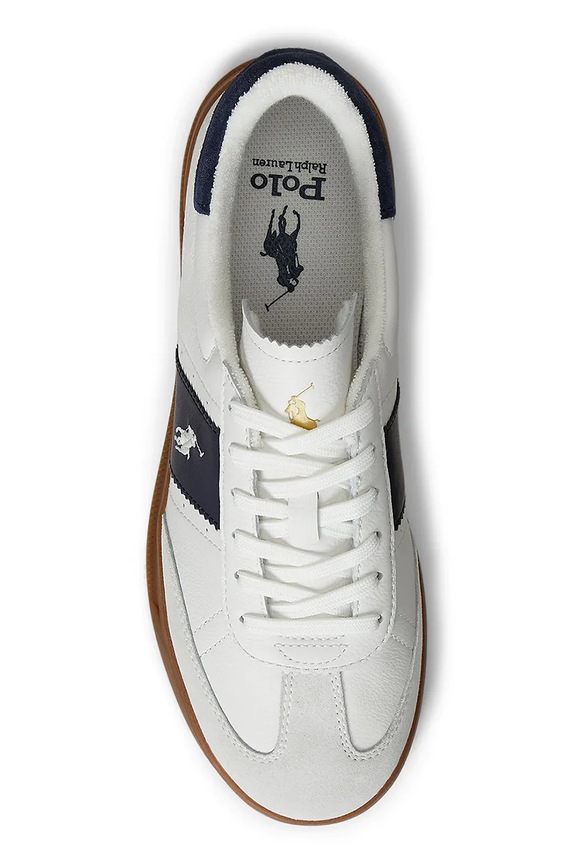 Kožené tenisky Polo Ralph Lauren Hrt Aera Pp biela 809973706001.410