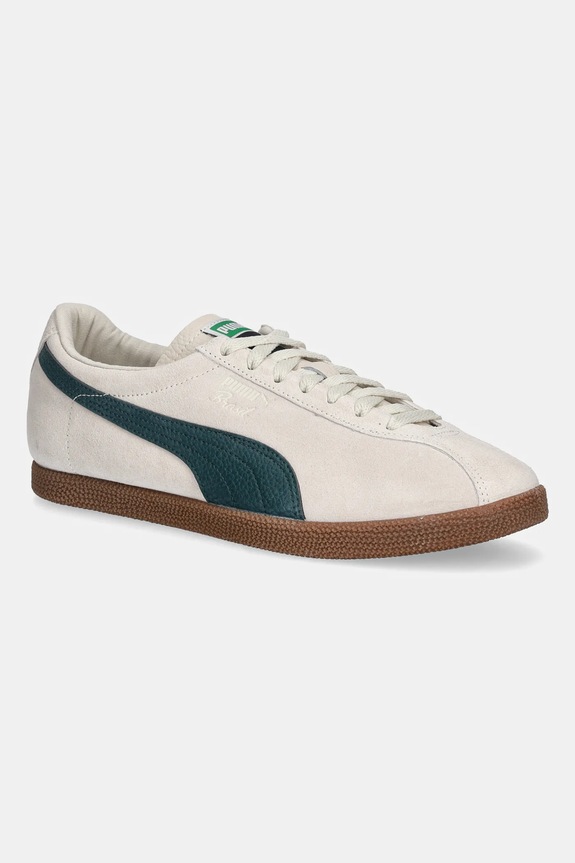 Semišové tenisky Puma Brasil LTH usňová koža béžová 403246
