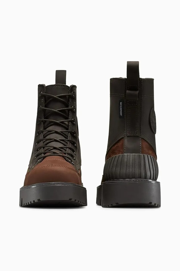Boty Nubukové turistické boty Converse Chuck 70 Rugged A14191C hnědá