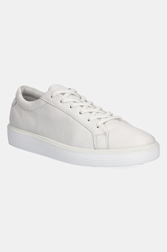 Ecco sneakersy skórzane Soft 60 W płaska biały 219203.01007