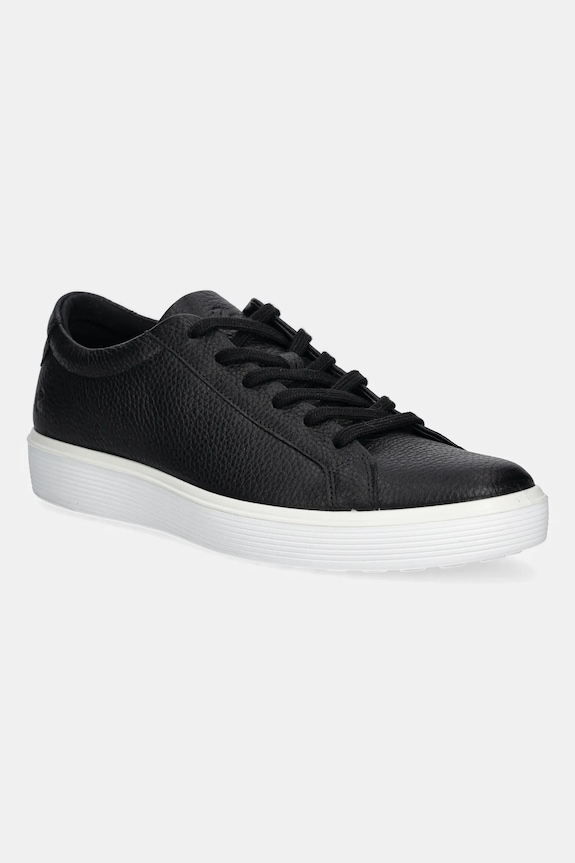 Δερμάτινα sneakers Ecco Soft 60 Lace μικρό μαύρο 582404.01001