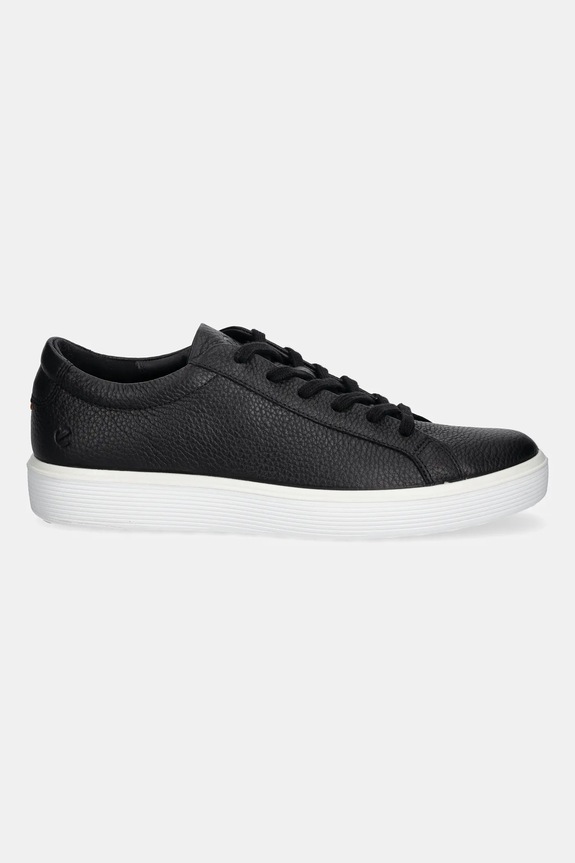 Δερμάτινα sneakers Ecco Soft 60 Lace 582404.01001 μαύρο AW25