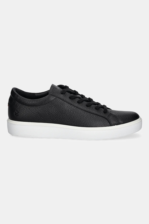 Δερμάτινα sneakers Ecco Soft 60 Lace 582404.01001 μαύρο AW25