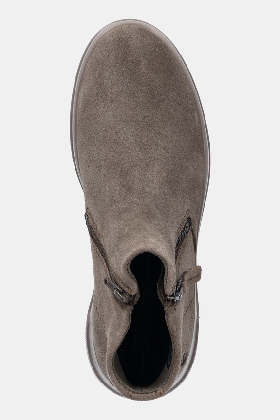 Ecco velúr bokacsizma Move Zip Bootie bézs 223823.05559
