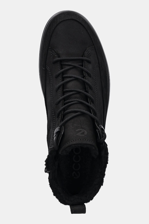 Cipele od nubuk kože Ecco Soft 7 Tred High Boot crna 450444.51052