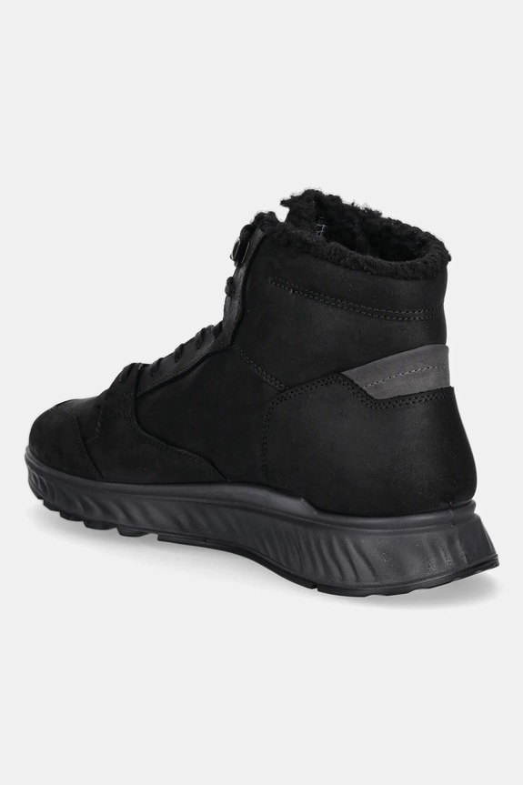 Încălțăminte Ecco pantofi din nubuc Exostride Mid Warm 835414.02001 negru