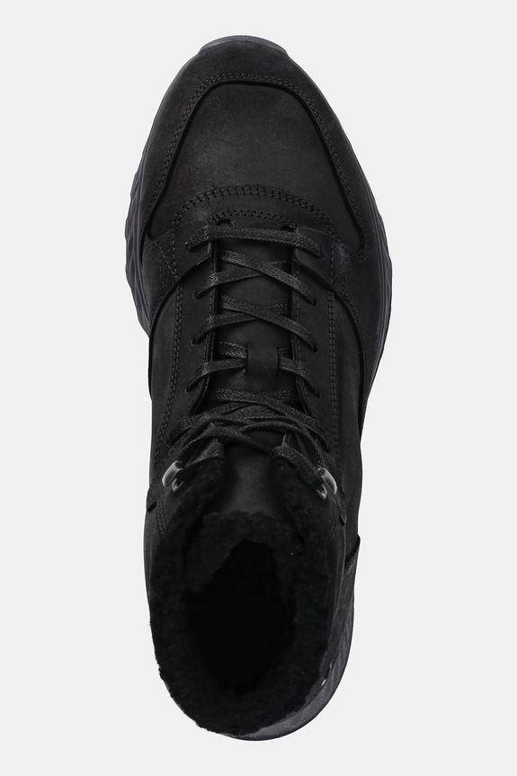 Ecco pantofi din nubuc Exostride Mid Warm negru 835414.02001