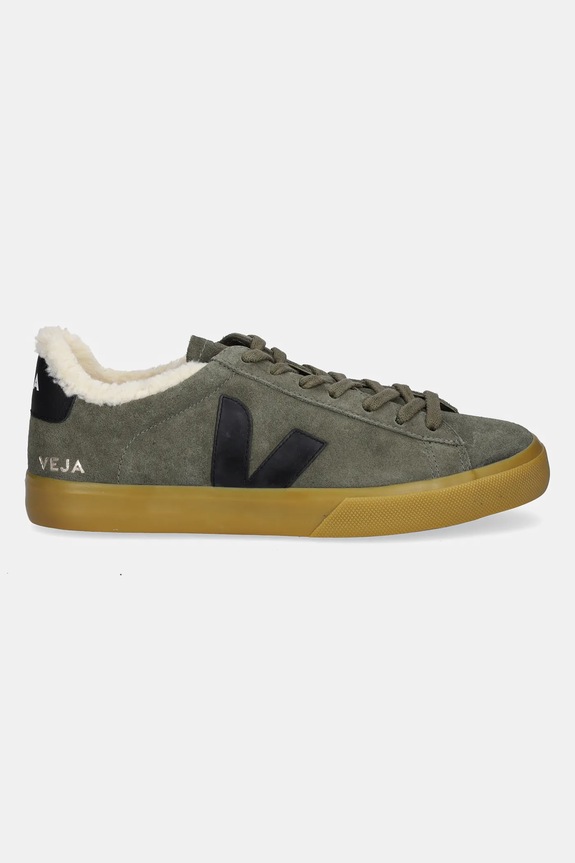 Замшевые кроссовки Veja Campo Winter CW0320810B зелёный AW25