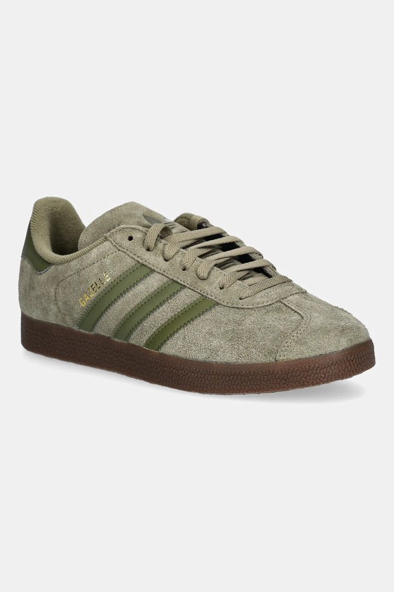 adidas Originals velúr sportcipő Gazelle velúr bőr zöld JR6288