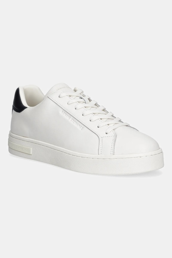 Usnjene superge Armani Exchange Nizka bela XM000141.AF11912.M0036