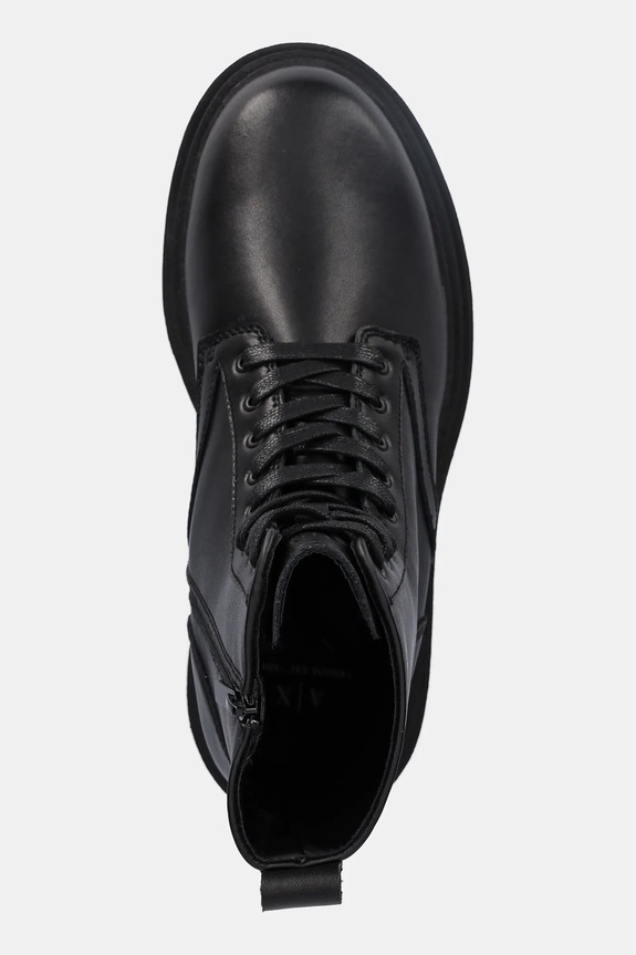 Armani Exchange scarponi da trekking in pelle nero XM001961.AF17328.UC001