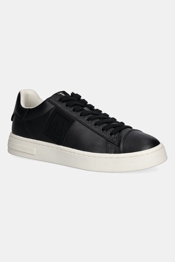 Armani Exchange sneakersy imitacja skóry licowej czarny XM001990.AF17451.UC001