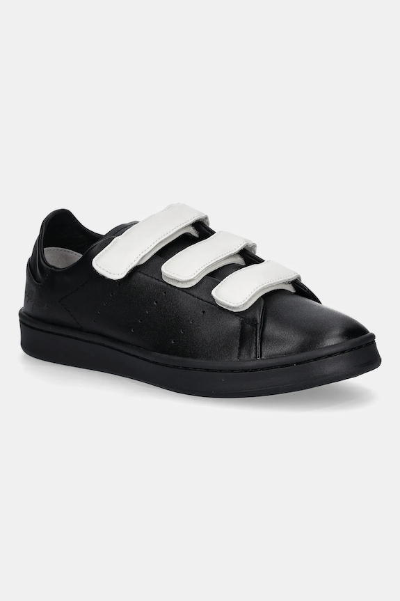 Y-3 leather sneakers Stan Smith grain leather black JR4224