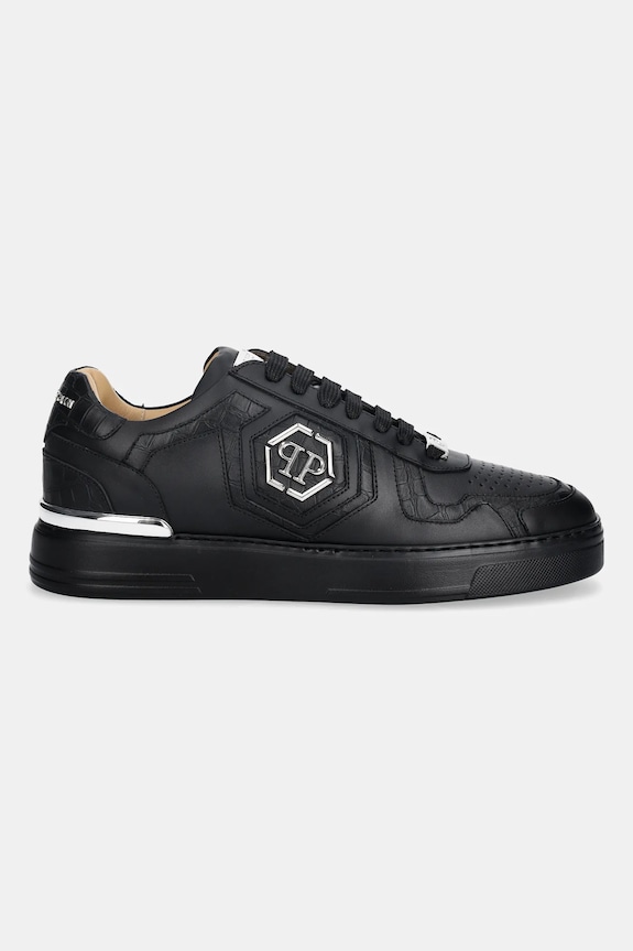 Kožne tenisice Philipp Plein Low Top USC0757.PLE075.0202 crna AW25