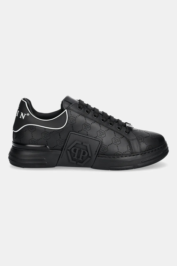 Philipp Plein sneakers in pelle Phantom Kicks USC0835.PLE005.0202 nero AW25