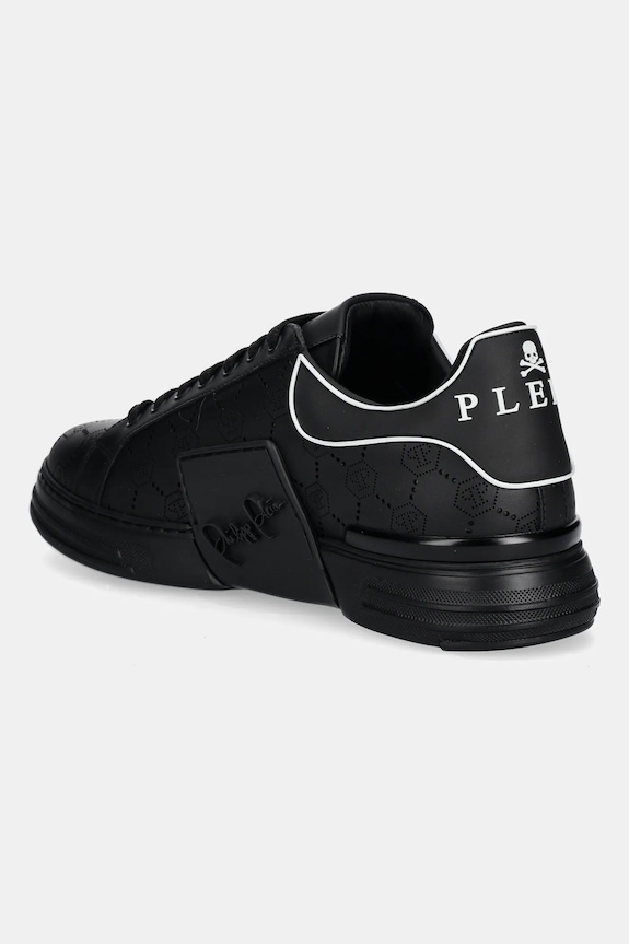 Scarpe Philipp Plein sneakers in pelle Phantom Kicks USC0835.PLE005.0202 nero