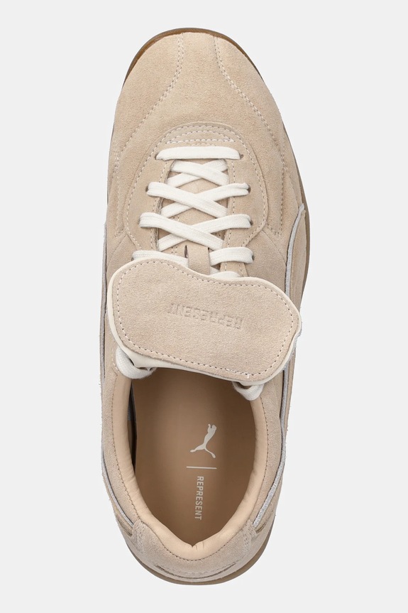 Semišové tenisky King Indoor Puma x REPRESENT béžová 403454