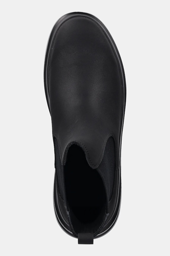 Kožne gležnjače Guess ELKO crna FMFELK.LEA10.BLACK