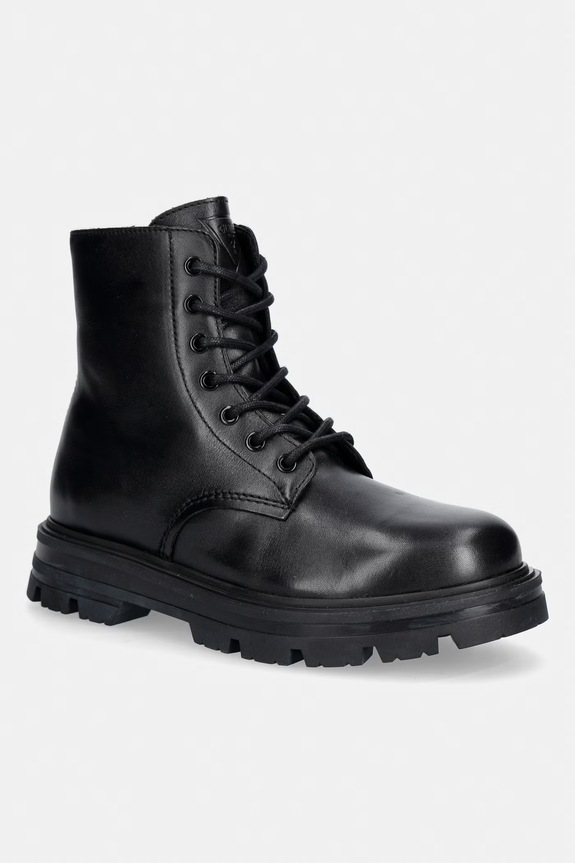 Kožne čizme Guess GARDA casual crna FMFGAD.LEA10.BLACK