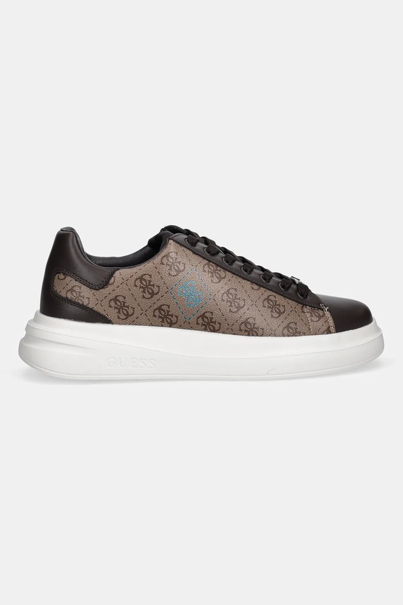 Guess sneakersy ELBA FMFLBA.FAB12.BEIBR brązowy AW25
