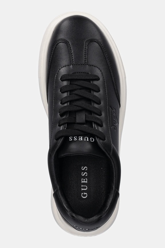 Guess sneakersy PLAZA czarny FMFPLA.LEA12.BLACK
