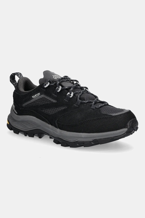 Boty Jack Wolfskin CYROX TEXAPORE LOW semišová kůže černá 4064281